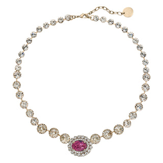 Fuchsia and crystal necklace - Anton Heunis