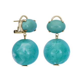 Turquoise sphere earrings - Anton Heunis