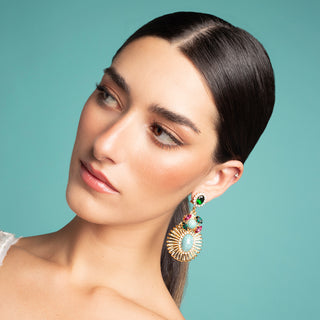 Colorful statement earrings Spanish inspired - Anton Heunis