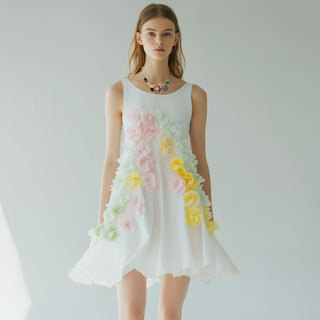 Crystal chain necklace with colorful and floral details - Anton Heunis