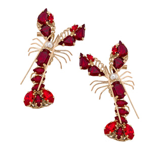 Red lobster statement earrings - Anton Heunis