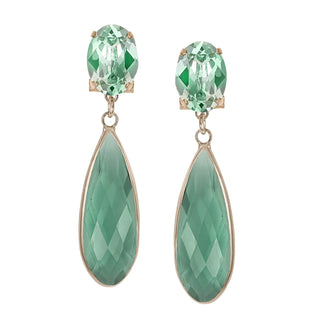 Pistachio green drop earrings - Anton Heunis