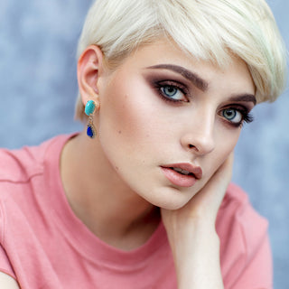 Dainty drop blue earrings - Anton Heunis