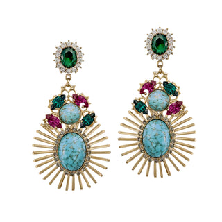 Colorful statement earrings Spanish inspired - Anton Heunis