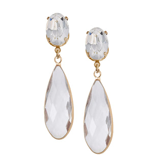 Crystal drop statement earrings - Anton Heunis