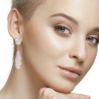 Crystal drop statement earrings - Anton Heunis
