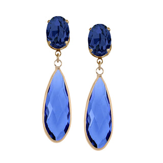 Blue drop statement earrings - Anton Heunis