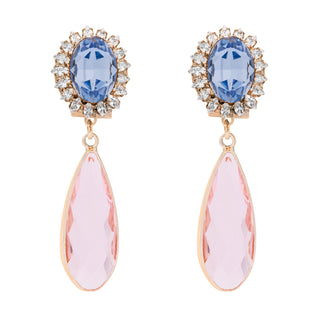 Pink and blue drop statement earrings - Anton Heunis