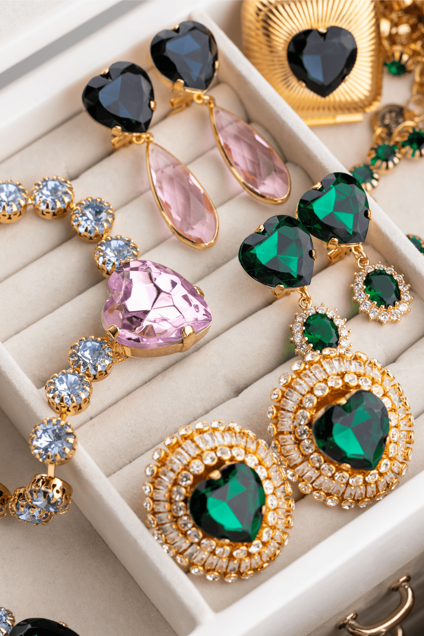 Heart shaped jewelry vintage inspired designer jewelry - Anton Heunis