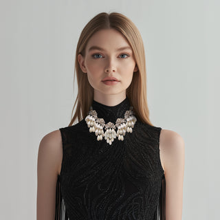 Anton Heunis - Pearl cascade statement necklace