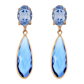 Baby blue drop statement earrings - Anton Heunis