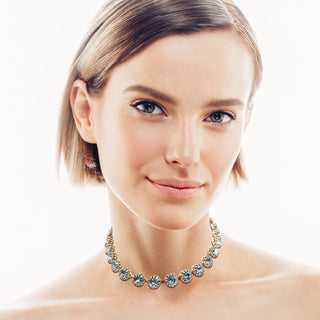 Crystal light blue necklace - Anton Heunis