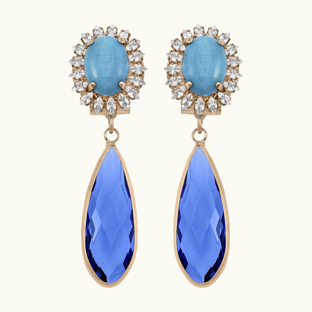 Jane Blue Earrings Anton Heunis