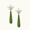 Droplet Earrings Green