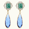 Libre Earrings Aqua Blue