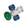 Louvre Brooch Green Blue