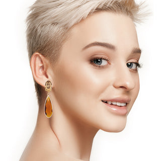 Amber drop statement earrings - Anton Heunis