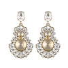 Golden statement earrings with crystals - Anton Heunis