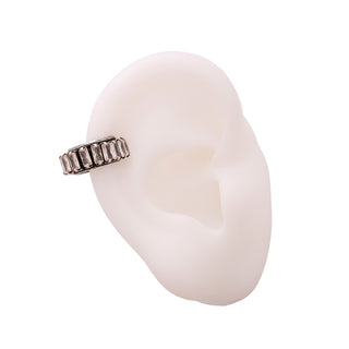 Black silver ear cuff earring - Anton Heunis