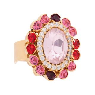 Pink and red ring gold plated - Anton Heunis