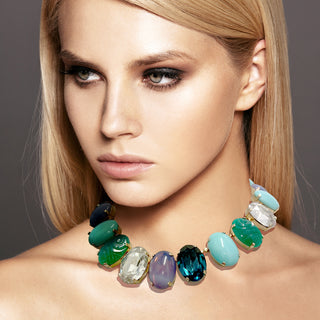 Statement necklace with colorful gemstones - Anton Heunis