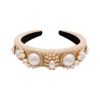 Rose headband with gold and pearl details - Anton Heunis