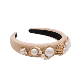 Rose headband with gold and pearl details - Anton Heunis