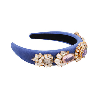 Blue tiara with vintage statement stones - Anton Heunis