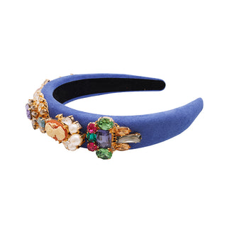 Blue tiara with vintage statement stones - Anton Heunis