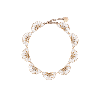Anton Heunis - Gold and crystal flower necklace