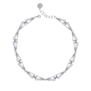 Anton Heunis - Silver sparkly triangle choker