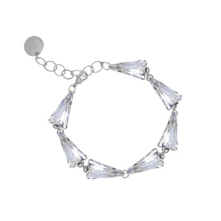 Anton Heunis - Triangle-shaped crystal silver bracelet