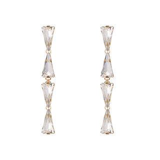 Anton Heunis - Cascade of tiny gold triangle crystal earrings