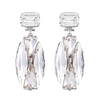 Anton Heunis - Silver chunky crystal drop earrings