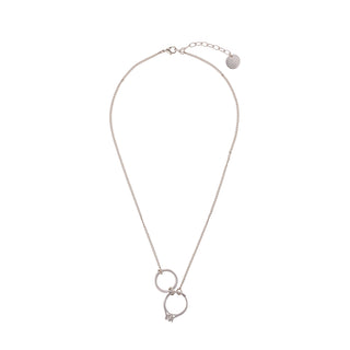 Dainty silver interlocked rings necklace - Anton Heunis