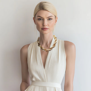 Anton Heunis - Gold statement choker necklace
