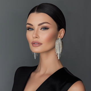 Anton Heunis - Crystal cascade sparkly statement earrings