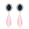 Anton Heunis - Deep blue earrings with pink drop