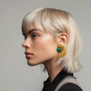 Solstice Earrings Green