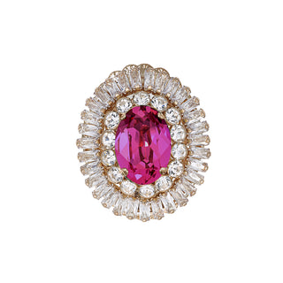 Fuchsia cocktail statement ring - Anton Heunis
