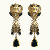 Thandi Earrings Black Gold