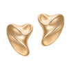 Gold liquid metal statement earrings - Anton Heunis 