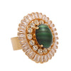 Golden malachite statement cocktail ring - Anton Heunis