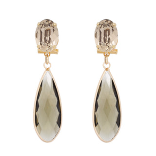 Greige drop statement earrings - Anton Heunis