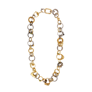 Long chunky statement necklace made of vintage rings - Anton Heunis