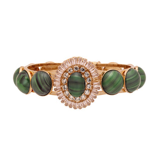 Malachite statement gold plated bracelet - Anton Heunis