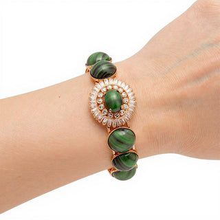 Malachite statement golden bracelet - Anton Heunis