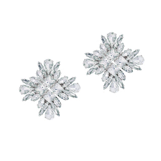 Winter Earrings Silver Crystal