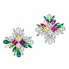 Winter Earrings Silver Multicolor