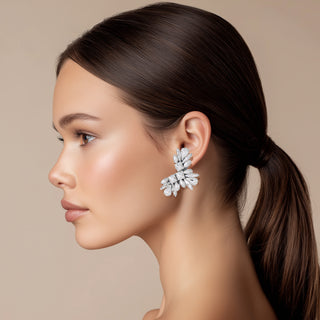 Snow Earrings Crystal